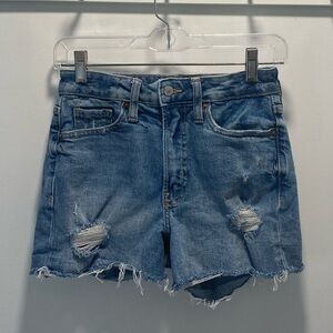 Old Navy Blue Distressed Jean Shorts